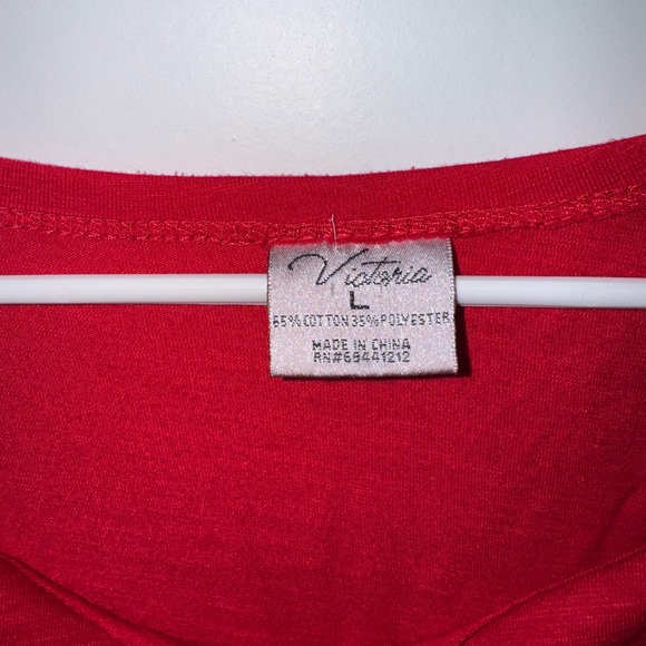 Red Lifeguard Crop Top Sz L - Picture 3 of 3